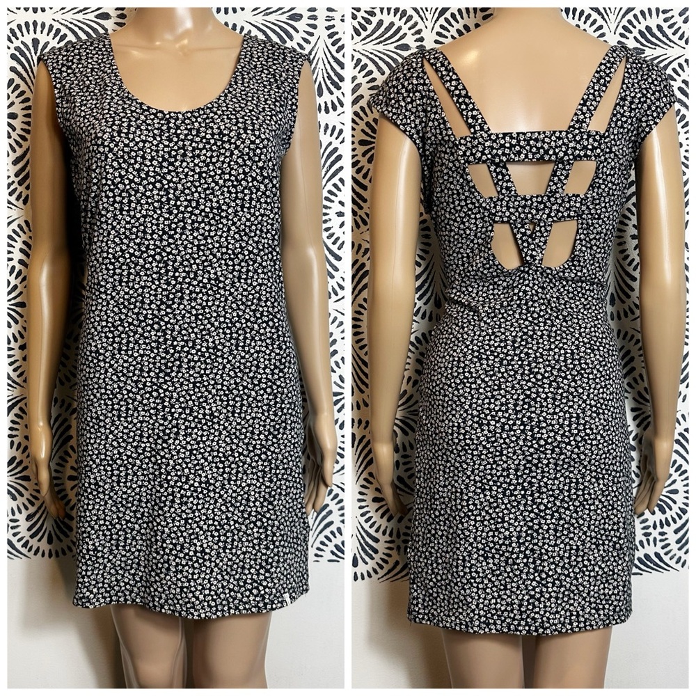 Volcom Ditzy Floral Desert Muse Mini Dress Y2K Grunge Skater